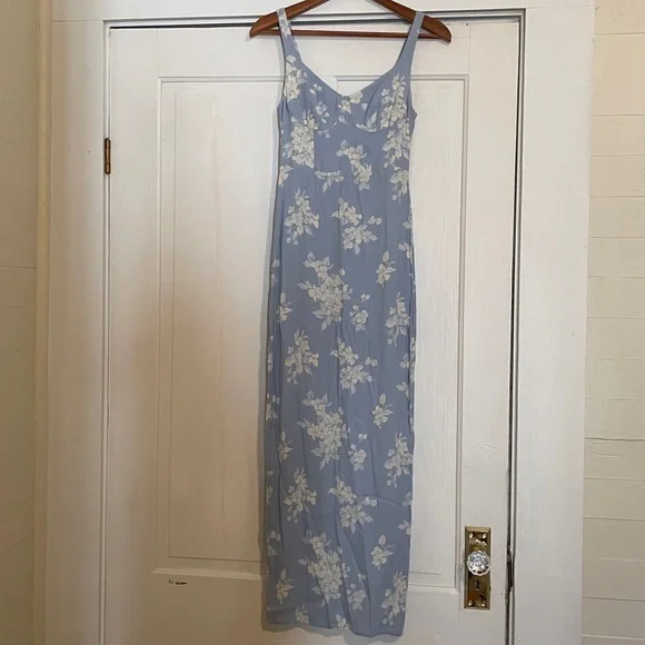 Reformation Reverie Floral Maxi Back Slit Dress size 0 - Picture 5 of 14